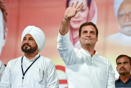 In Pictures: Rahul Gandhi rakes up GST, Rajiv Gandhi issues in Una, Chandigarh rallies