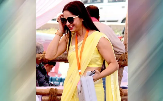 This election season, polling officer in yellow saree creates buzz with viral pics 