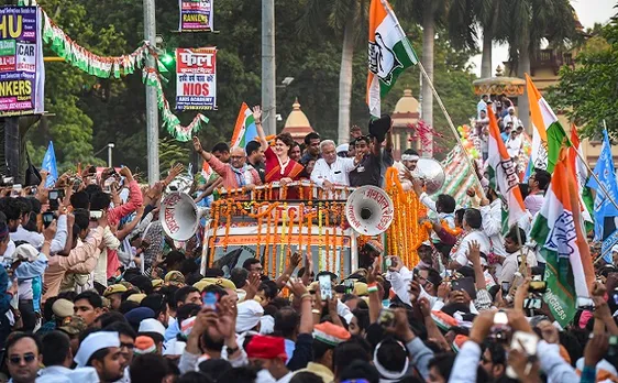 In Pictures: On Modi's turf Varanasi, Priyanka Gandhi's mega 'show of strength' gathers crowd