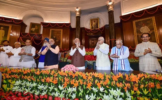 In Pictures: After resounding victory, NDA leaders meet to re-elect Prime Minister Narendra Modi president Ram Nath Kovind