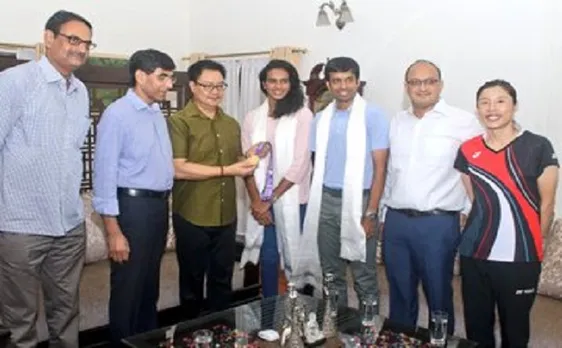 PV Sindhu gets grand welcome after winning gold in World Badminton Championship