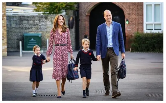 Princess Charlotte Arrives For Her First Day Of School With Brother Prince George
