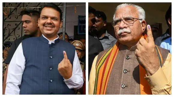 In Pics Assembly Polls 2019 From Devendra Fadnavis To Manohar Lal Khattar, Top Politicians Cast Their Ballot