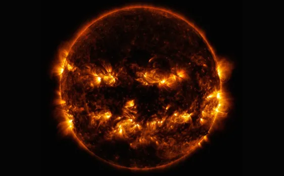 In Pics: Sun Resembling Jack-O'-Lantern Proves Halloween Isnâ€™t Just Celebrated On Earth