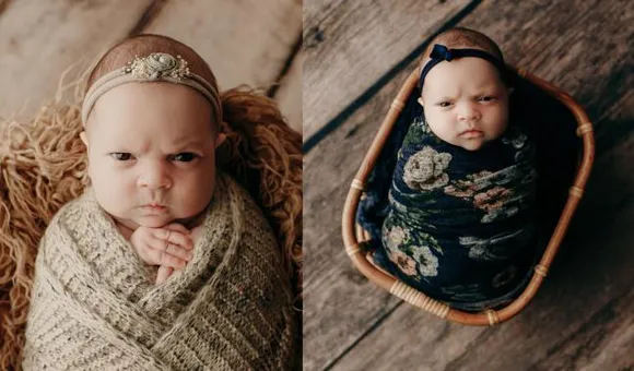 Viral Pics Of This â€˜Unimpressedâ€™ Babyâ€™s Photo Shoot Is All You Need to Drool Over This Weekend