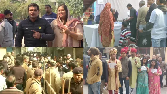 In Pics: Delhiites Cast Their Votes In Delhi Assembly Elections 2020
