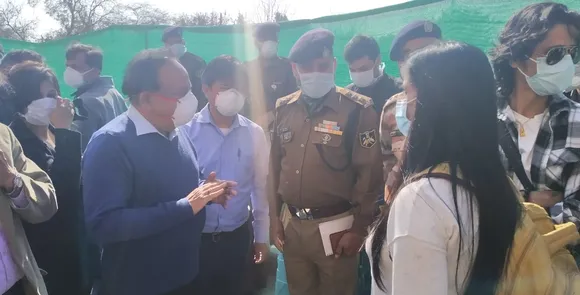 Covid-19: Union Health Minister Harsh Vardhan Visits ITBP Quarantine Facility