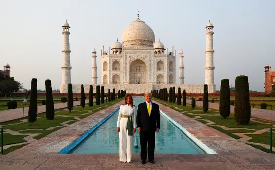 In Pics: US President Donald Trump Visits India's 'Monument Of Love', Taj Mahal