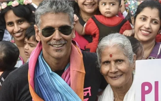 Watch: Milind Soman's 80-year-old mother does push-ups