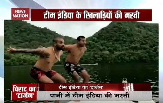 Watch: Rohit Sharma, Shikhar Dhawan and others enjoy 'open water fun'