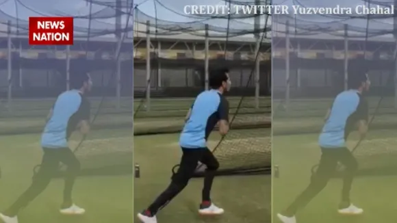 Watch Yuzvendra Chahal's uncut open net practice with other players