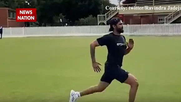 Watch video of Ravindra Jadeja practicing in field
