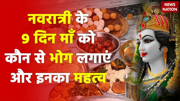 What are the offerings to the mother on the 9 days of Navratri and the
