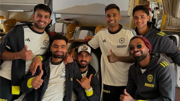 team india reach south africa