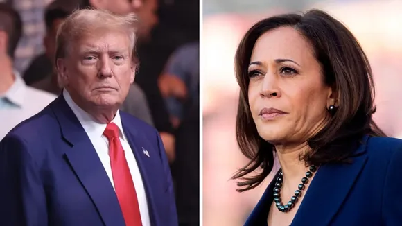 Trump and Harris 5 November