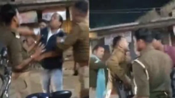 police slapped