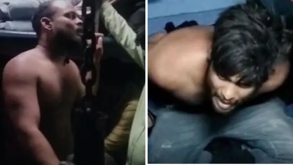 chain snachers in train