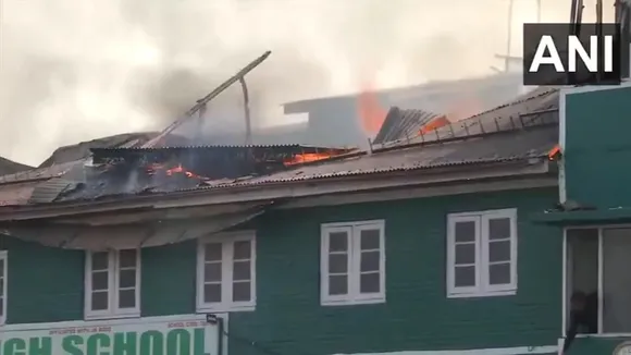massive fire broke out in school