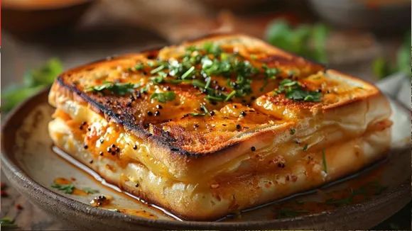 Dahi Tadka Paneer Sandwich Recipe