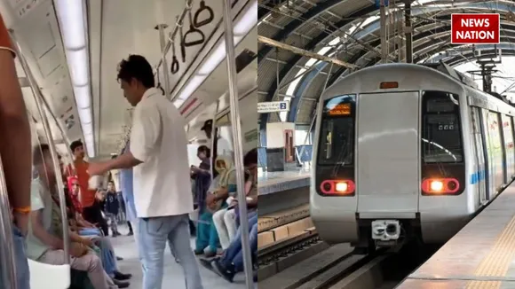 viral delhi metro fight video