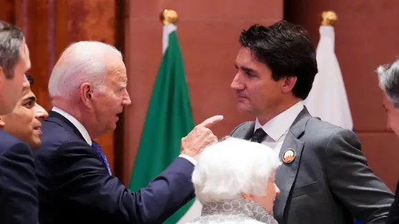 Justin Trudeau and Joe Biden