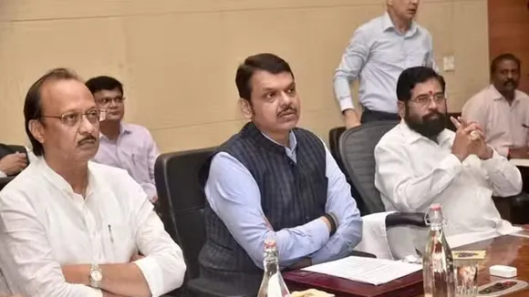Maharashtra Political New Update Oath Ceremony of Eknath Shinde Devendra Fadnavis and Ajit pawar