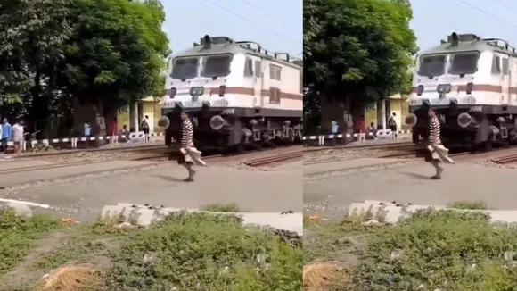 viral news video train
