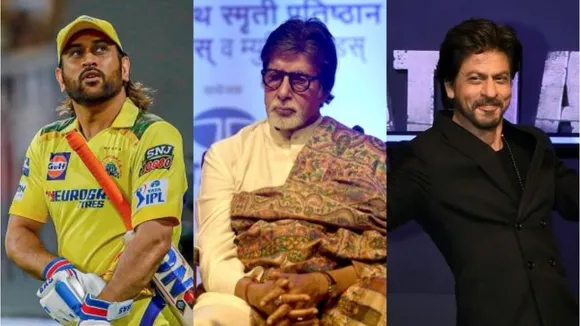 ms dhoni shahrukh khan amitabh bachchan