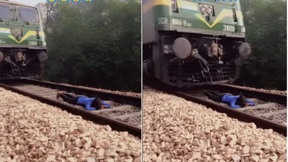 track train reel video shoot