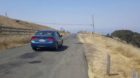 car on road
