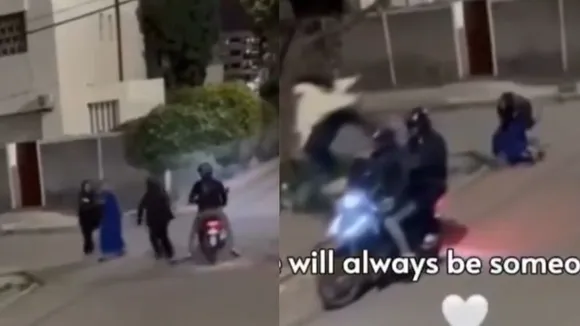snatching woman's bag goes viral