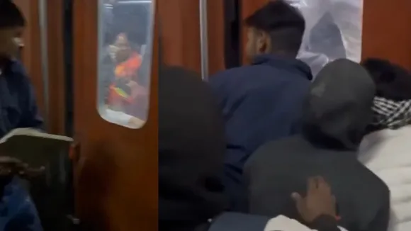 viral video train accident up