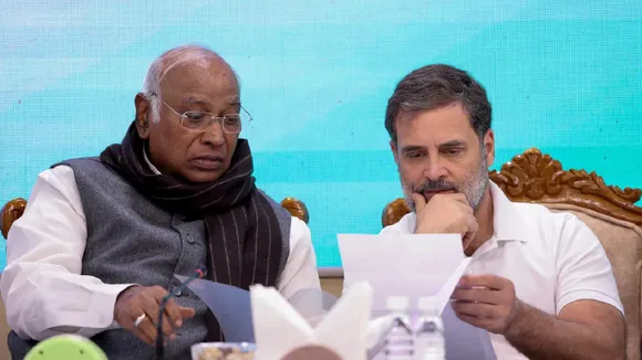 Rahul and Mallikarjun Kharge