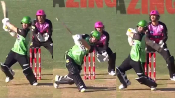 Ben Duckett hits 68 runs on 29 balls with six consecutive fours in a over in BBL 