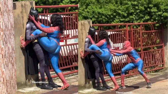 spider man and batman fight video