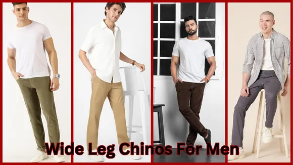 Wide Leg Chinos For Men