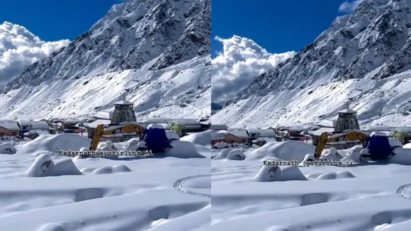 kedarnath snow cap
