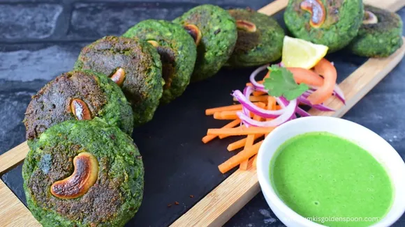 Palak Dahi kebab