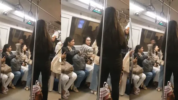 Delhi Metro Viral Fight Video