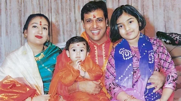 Govinda with His Wife, Daughter and Son