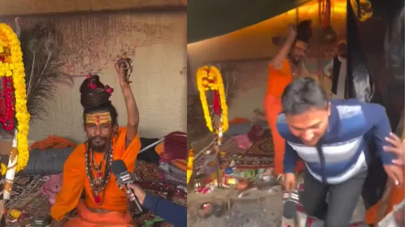 Viral baba video beating man