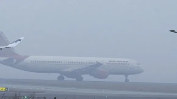 Flight delayed at delhi airport