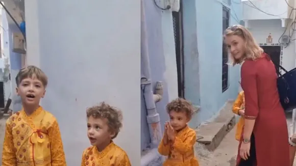 viral video kids ram bhajan