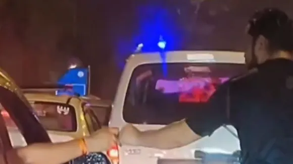 Viral traffic video on social media