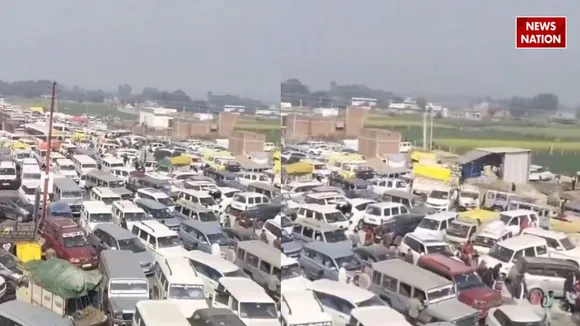 Viral video of Mahakumbh Traffic Jam