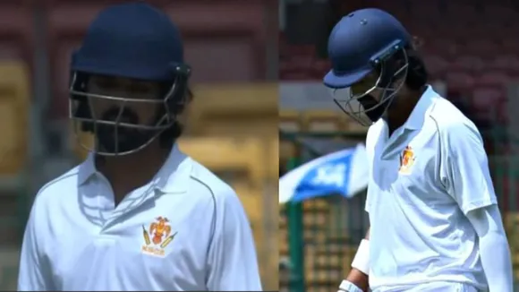 KL Rahul flops in Karnataka vs Haryana Ranji Trophy match Anshul Kamboj takes wicket 