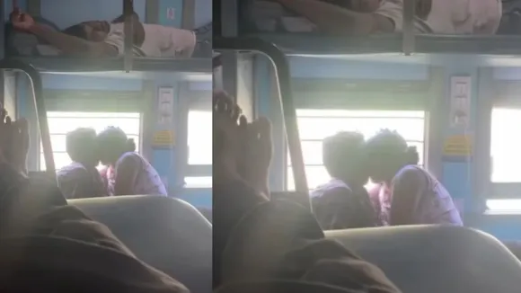 train couple viral video news
