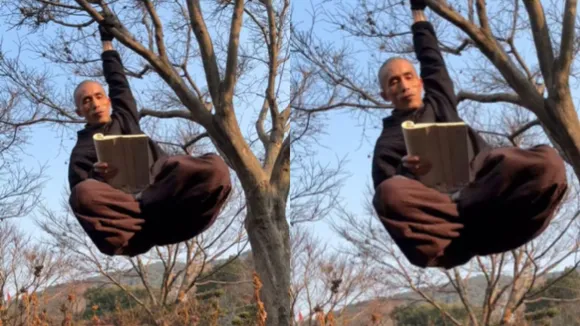 viral Elderly man did amazing stunt