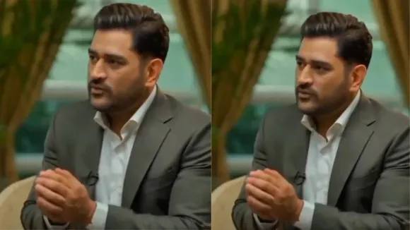 ms dhoni video viral