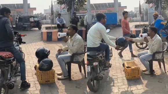 Viral news today helmet